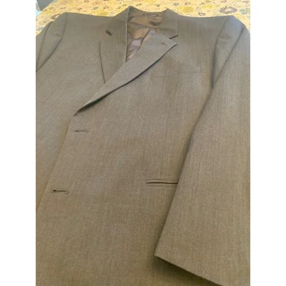 Kilburne and Finch Mens Gray Wool Blend Suit Jacket‎ Blazer 46PR 46W - Picture 2 of 12